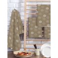 thumbnail image 2 of Khaki Daisy Kitchen Dish Towels for Drying Dishes Set of 3, Modern Farmhouse Chrysanthemum Floral Waffle Weave Microfiber Hand Tea Bathroom Towels Quick Dry & Absorbent Towel 15.7x23.6, 2 of 7
