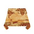 thumbnail image 5 of Wukai Not All Those Who Wander Are Lost2 Waterproof Tablecloth for Kitchen Dining, Fits Square Tables for 2-4 Seats -54"x54", 5 of 7