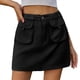 thumbnail image 3 of Faldas para Mujer, Estilo Y2k, Minifalda Vaquera de Cintura Alta, Pantalones Cortos Vaqueros Elásticos Negro L, 3 of 7