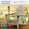thumbnail image 6 of DuroGreen Adirondack Chair Made With All-Weather Tangent lumber, Oversized, High End Classic Patio Furniture for Porch, Lawn, Deck, or Fire Pit, No Maintenance, USA Made, Weathered Wood, 6 of 7