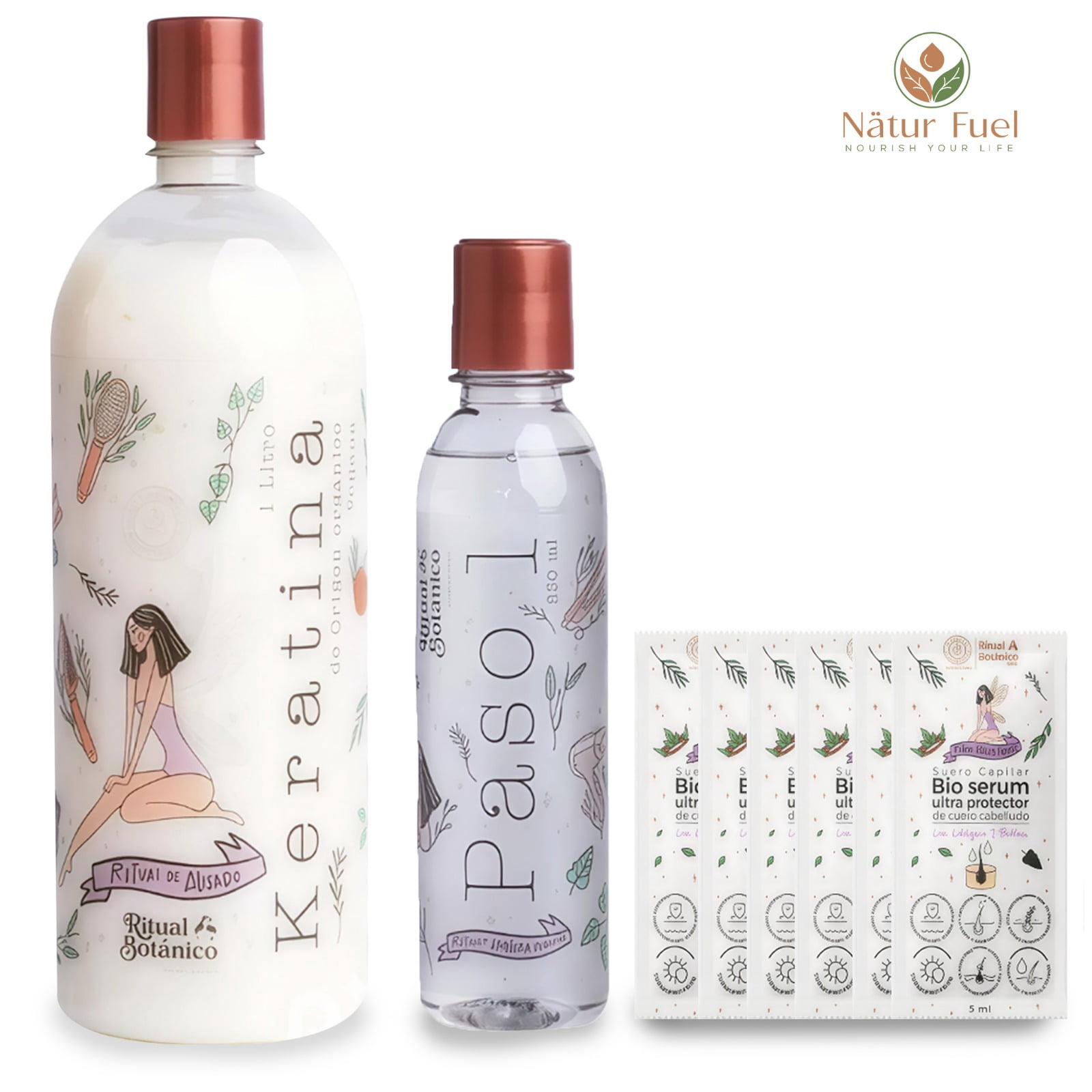 Ritual Botanico Keratina Organica 250 ml – 12 Natural Oils & Amino Acids for Smooth, Shiny and Nourished Hair