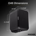 thumbnail image 4 of Parlante KICKER 52OA6B de 6" resistente a la intemperie para interior y exterior, 4 of 9
