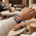 thumbnail image 5 of Compatible for Apple Watch Series 11 10 Band 46mm 42mm 40mm  with Bumper, Bling Glitter Women Silicone Soft Comfortable Strap for iWatch Band 46mm 44mm 42mm 40mm 38mm, 5 of 5