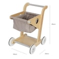 thumbnail image 2 of Carro de Madera para Juguete Zulema Carrito de compras para niños gris, 2 of 6