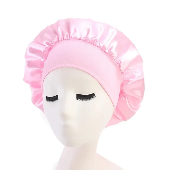 Layer Adjust Head Cover Hat For Curly Springy Hair Styling Accessories Women Night Sleep Hair Caps Silky Bonnet Satin Double