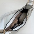 thumbnail image 3 of Bolso de mano para mujer con costuras florales de encaje 2023, bolso de mano de cuero PU para mujer (blanco), 3 of 8