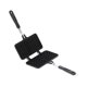 thumbnail image 5 of Máquina para hacer gofres, sartén antiadherente de doble cara para el hogar, molde portátil para hornear gofres para acampar, utensilios de cocina para tostadora de sándwiches, desayuno, 5 of 5