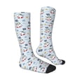 thumbnail image 3 of Fotbe Swimming Shark print Women's Men's Novelty Crew Socks Cotton Socks Knee High Socks for Walking,Running,Nurses,Pregnancy, 3 of 8