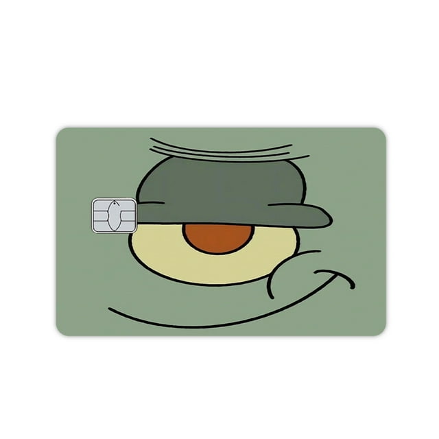 Anime Diy Sponge-Bob Patrick Star Squidward Tentacles Cartoon Credit Card Skin Stickers for Bank Debit Card Metro Card Film Skin