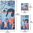 thumbnail image 2 of GZHJMY Bath Towel Sets for Bathroom Hand Towels Fingertip Towels Cute Blue Sloth 3 Piece Decorative Soft Cotton Absorbent, 2 of 6