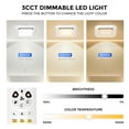 thumbnail image 4 of Akicon Bathroom Exhaust Fan with RGB LED Light, 110 CFM 1.5 Sone Ultra Quiet Bathroom Vent Fan for Ceiling, 3CCT Dimmable Light & Nightlight, Remote Control, Square, White, 4 of 10