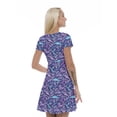 thumbnail image 2 of Women’s A Line Jurassic Summer Dress, Retro Triangle Arrangement, Cross Wrap V Neck, 6 Sizes, by Ambesonne, 2 of 2