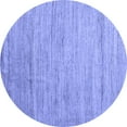 thumbnail image 1 of Ahgly Company Indoor Round Abstract Blue Modern Area Rugs, 3' Round, 1 of 4