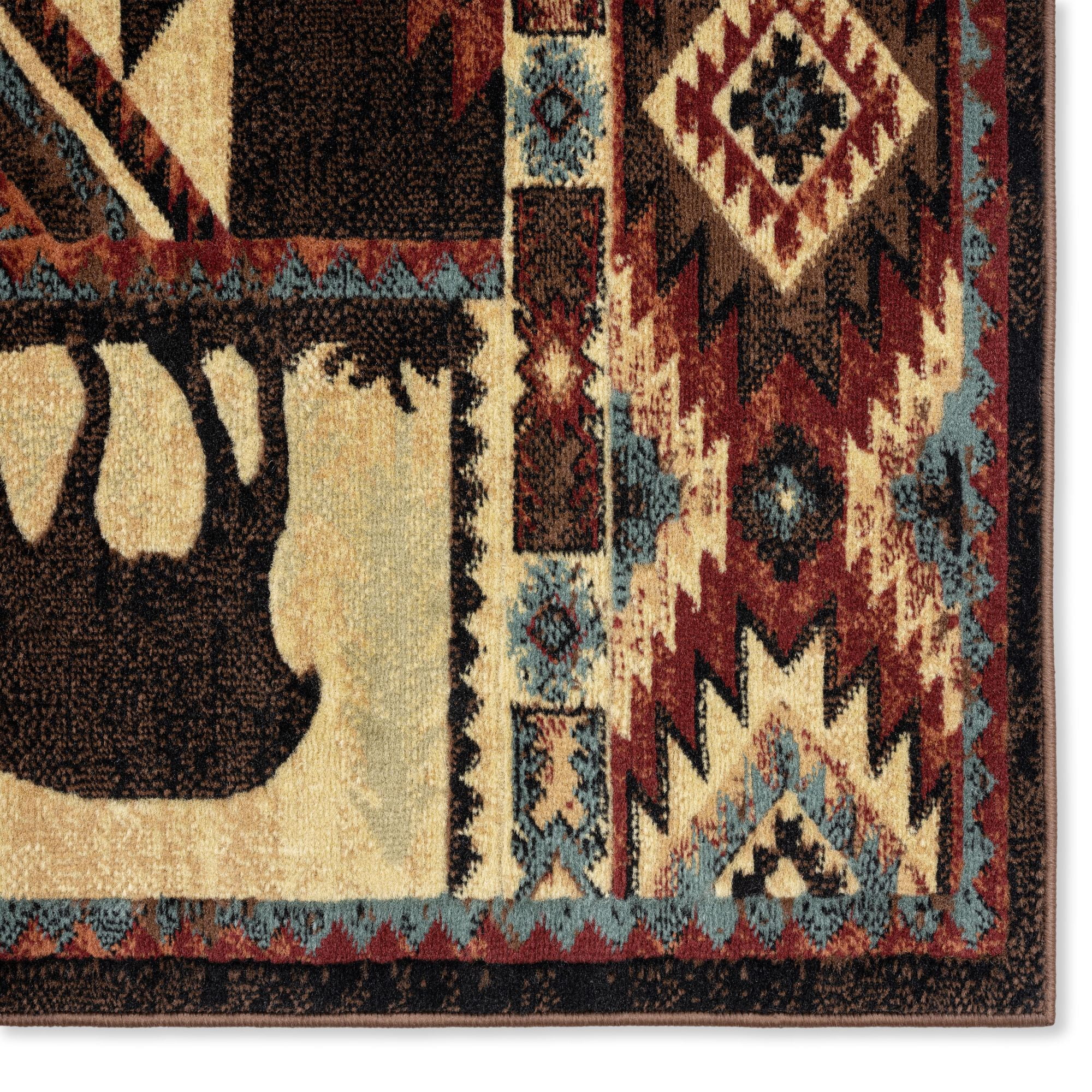 Home Dynamix Buffalo Rustic Area Rug, Southwest, 5'2"x7'2" Rectangle