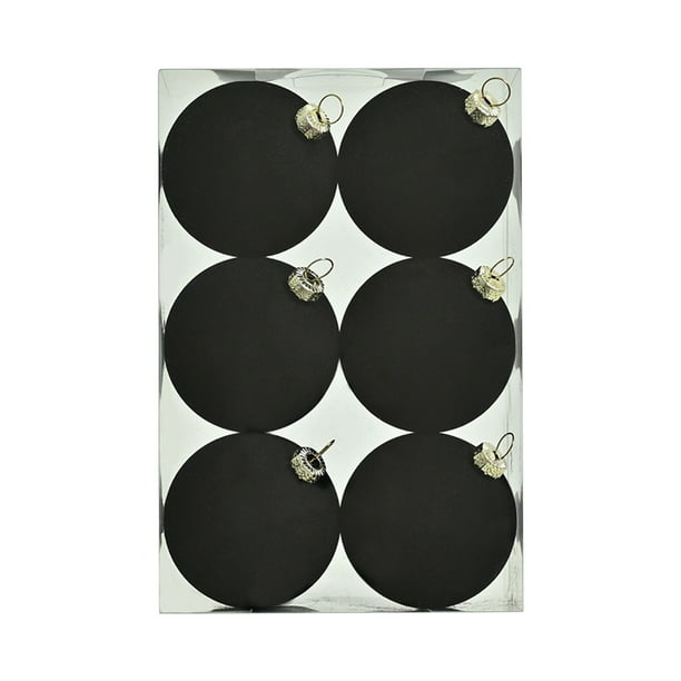 Adornos navideños, bolas de terciopelo, 6 unidades de 2,36 pulgadas para árbol de Navidad, baby shower, primera Navidad, fiesta de cumpleaños, bolas de terciopelo flocado.