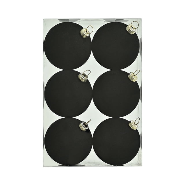 Xihbxyly Adornos Navideños de Terciopelo, Diseño Suave y Flocado, Elegantes Decoraciones para Fiestas, Ideales para El Árbol de Navidad y Baby Shower, Juego de 6, 2.36 Pulgadas, 11 Opciones de Color,