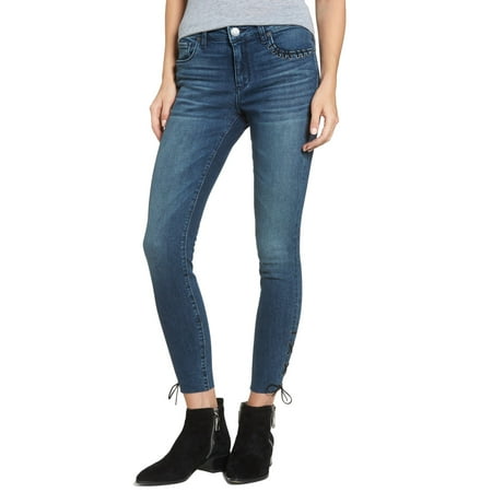 Emma Womens Jeans - STS Blue NEW Blue Womens Size 28 Grommet-Trim Emma Skinny Ankle Jeans