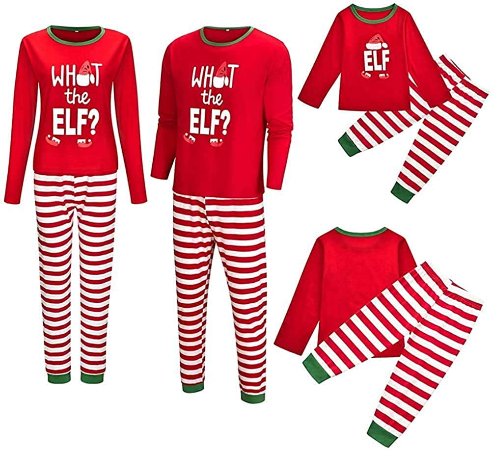 Matching Family Christmas Pajamas Set Long Sleeve Homewear Dad Mom Baby ...