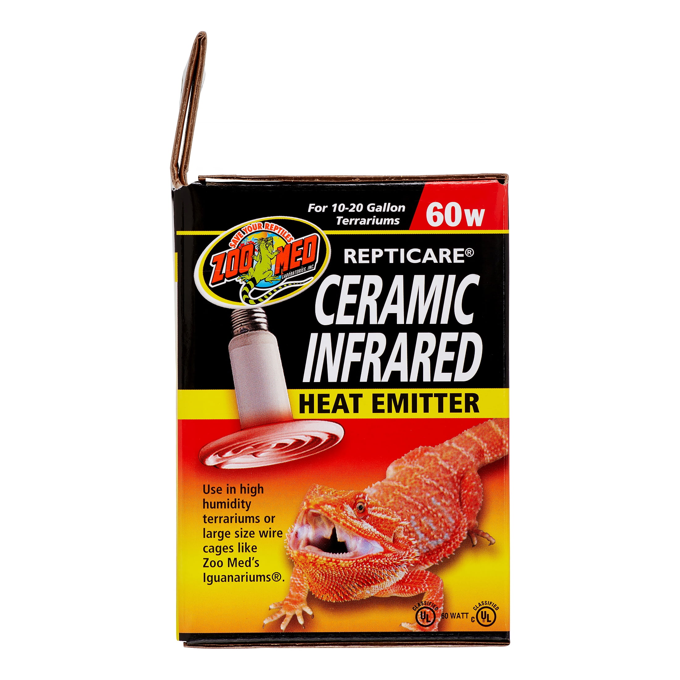 Zoo Med ReptiCare Ceramic Infrared Heat Emitter 60 Watts Zoo Med ReptiCare Ceramic Infrared Heat Emitter 60 Watts