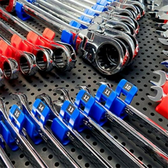 Tool Grid TLG-WRENCHBDL200 Metric & SAE Toolgrid Holder Bundle for Small Medium & Large Wrench, Orange & Blue