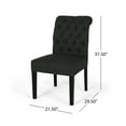 thumbnail image 4 of Tufted Dining Rolltop Chair Set of 2, 4 of 9