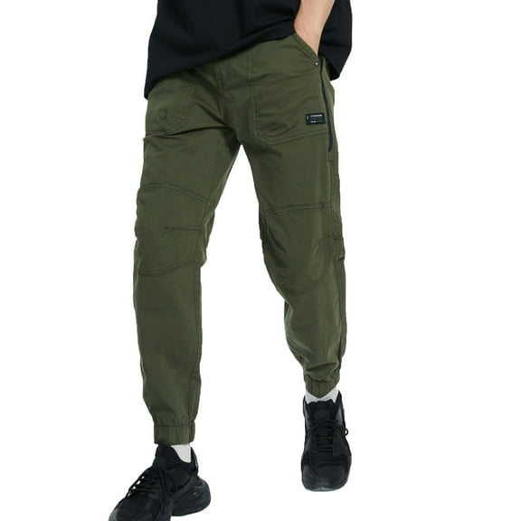 Dovford Men's Relaxed Cargo Pants Pockets Work Pants Casual Outdoor Pants Ripstop Tactical Pants for Men