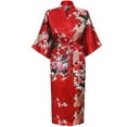 thumbnail image 2 of Ruimatai Women Lingerie Underwear Summer Clearance Women Bathrobes Peacock Kimono Long Dressing Gown Japanese Robe Dress, 2 of 4