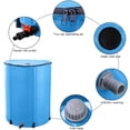 thumbnail image 4 of Gzxs 100 Gallon Collapsible Rain Barrel, Large Garden Water Storage Tank, Portable Folding Rainwater Collector, Water Catcher (Blue), 4 of 9