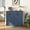 Antique Blue, variant on LHYY Black Double Tilt Out Trash Cabinet for 20 Gallon Trash Cans,Free Standing Recycling Cabinet with Hideaway Drawer,Barn Door Style Laundry Sorter Cabinet,Tilt Out Trash Cabinet for Kitchen