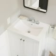 thumbnail image 3 of Swiss Madison Ceramic Glossy White 18.50 inch x 24.25 inch x 6.75 inch Bathroom Vanity Top, 3 of 10
