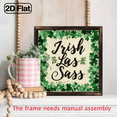 thumbnail image 6 of Square wooden board painting with wooden frame. Suitable for decorating rooms, a great gift for holidays. Exquisite printing., 6 of 9