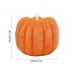 thumbnail image 3 of Candela de calabaza sin llama a pilas - Decoración de Halloween y Navidad de cera naranja parpadeante, aspecto antiguo desgastado, 5,1" de alto, mando a distancia, 3 of 9