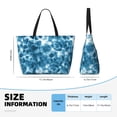 thumbnail image 4 of Balery Blue Tie Dye Beach Travel Bag - Water-Resistant, Large Capacity Lightweight Tote with 7 Pockets for Women and Men - Perfect for Beach, Pool, Gym, and Travel, 4 of 7