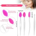 thumbnail image 3 of 3 PCS Lip Scrub Brush, Silicone Exfoliating Lip Brush Reusable Lip Scrubber Tool Soft Cleansing Lip Exfoliator Brush for Smoother and Fuller Lip Appearance (Pink+Rose+Yellow), 3 of 5