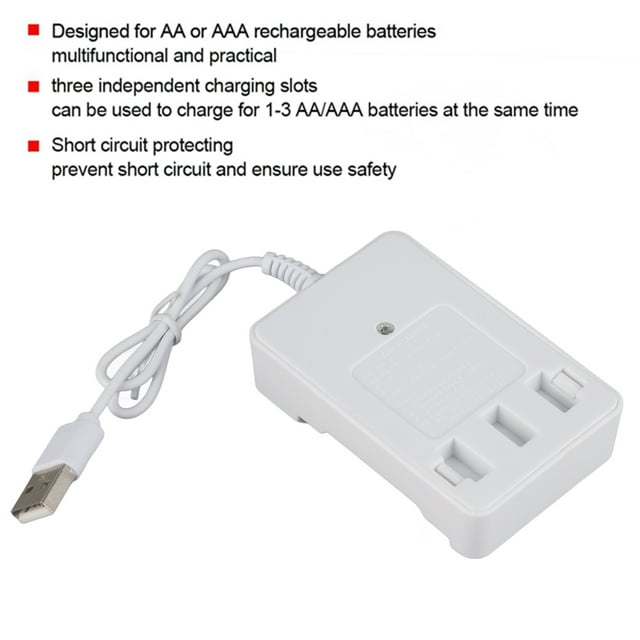 ith USB Plug Compact Rechargeable Battery, AA Battery USB , Power Bank or AA AAA Rechargeable Battery Laptop for Charging