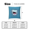 thumbnail image 5 of Tiny Teeth Set of 2 Velvet Throw Pillow with Unique Patterns - 16x16, 18x18, 20x20 Inches for Various Occasions - Pillows Covers Throw Pillow Inserts Pillow Inserts, 5 of 6