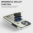 thumbnail image 6 of Decase Back Wallet Cover for iPhone 13 Pro Max,Shockproof Premium PU Leather Wallet Card Slot Money Pocket for Men Women Girls Flip Protective Case,White, 6 of 7