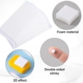 thumbnail image 3 of 10 Sheets Foam Adhesive Squares, 0.47in/12mm & 0.24in/6mm Double Sided Self Adhesive Dots, Precut Squares Strips Foam Tape for Arts & Crafts (1650pcs Total), 3 of 7