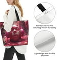 thumbnail image 3 of Easygdp Surreal Pink Headphones Bolsas Tote para Mujer, Bolsos de Hombro para Viaje, Bolsos de Mano de Gran Capacidad para Compras y Trabajo, 3 of 8