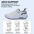 thumbnail image 4 of B BESUNEW Womens Arch Support Orthotic Sneakers Plantar Fasciitis Pain Relief Walking Gym Shoes US 6-11, 4 of 14