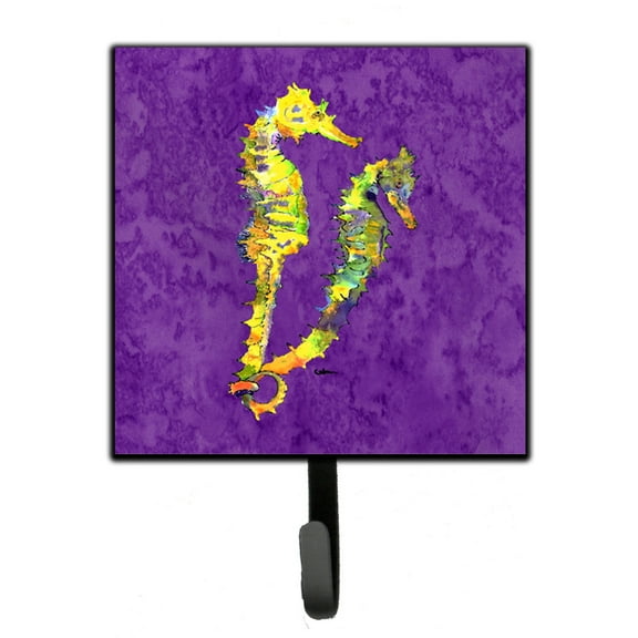 Carolines Treasures 8661SH4 Seahorse Leash or Key Holder Single Hook multicolor