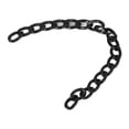 thumbnail image 4 of Cadenas de aluminio para hacer bricolaje, cadena artesanal de estilo elegante para fabricación de joyas, 32,8 pies, color plateado y negro, 4 of 5