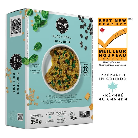 Dahl noir Strong Rootsᴹᶜ, Fabriqué au Canada à partir d'ingrédients canadiens et importés 350 g
