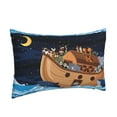 thumbnail image 2 of Balery Ocean Scene with Noah's Ark Bedding Queen Pillow Cases - Envelope Closure - Soft Brushed Microfiber Fabric - Shrinkage and Fade Resistant Pillow Cases-, 2 of 9