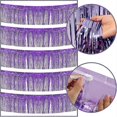thumbnail image 4 of unique 5 Pack 10 Feet Purple Fringe Garland Foil Fringe Garland Purple Parade Float, 4 of 5
