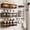 Black, variant on 6-Pack Rustproof No-Drill Adhesive Shower Caddy Set, Wall Mounted Storage Rack with Soap Holder, Large Capacity Organizer for Bathroom & Kitchen Use