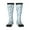 3 Black, variant on Hand Drawn Snake print thigh-high socks, crafted for both men and women with a stretchy, high-opaque design perfect for daily wear