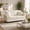 Beige White + Velvet + 2 Seat, variant on Chesterfield Sofa, Mid-Century Modern 2-Seat Velvet Loveseat with Nailhead Trim, Button Tufted Armchair with Rolled Armrests & 2 Pillows, Comfy Couch for Living Room Bedroom, Beige/White