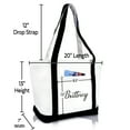 thumbnail image 3 of DALIX Womens Custom Monogrammed Names Premium Embroidered Tote Bag Abigail Brittney, 3 of 6