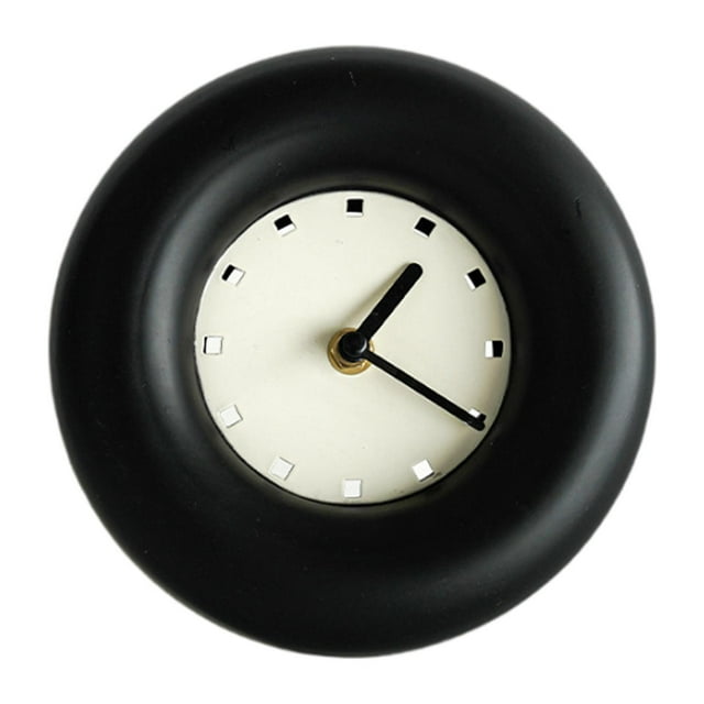 Reloj de escritorio con burbujas, reloj de mesa, reloj decorativo moderno minimalista, reloj de pared colgante Negro
